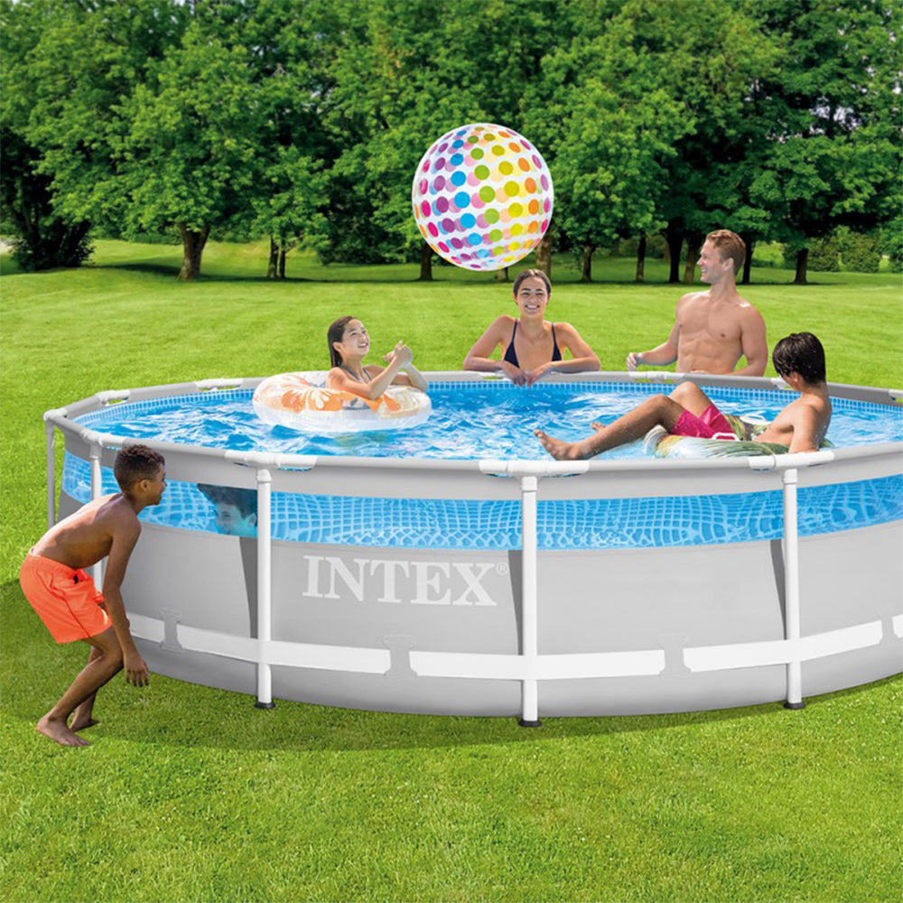 (NET)Intex Prism Frame CLEARVIEW Pool Set  4.27m x 1.07m