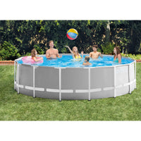Intex 26726NP Prism Frame Swimming Pool Complete Set with Pump, Underlay Tarpaulin and Ladder and Extra Accessories - Karout Online -Karout Online Shopping In lebanon - Karout Express Delivery 