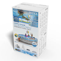 (NET)Intex Round Prism Frame Clearview Pool 4.88 x 1.22m
