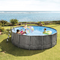 (NET)Intex Round Grey Baltic swimming pool 4.57 x 1.22 m