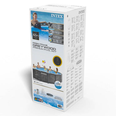 (NET)Intex Round Grey Baltic swimming pool 4.57 x 1.22 m