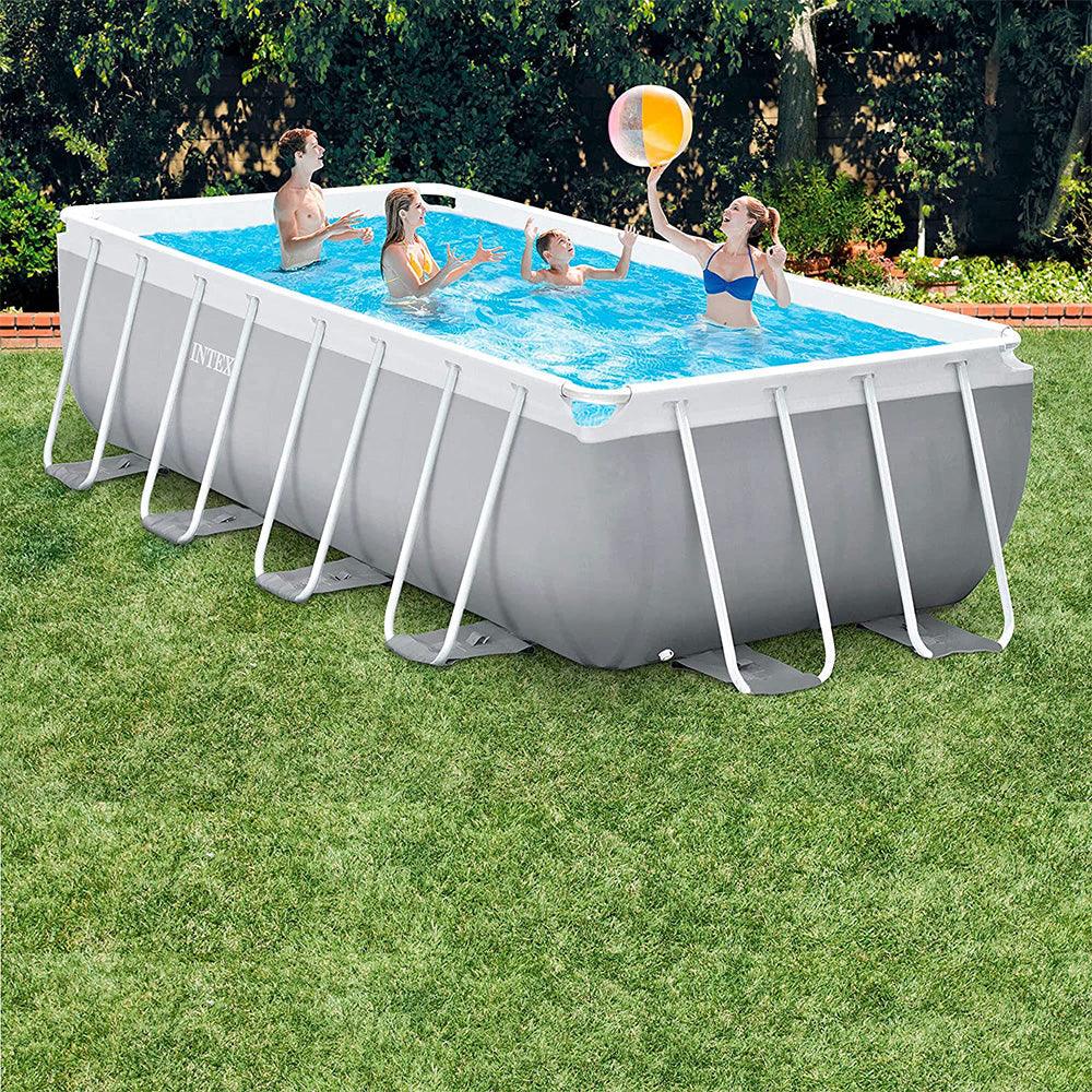 Intex 26784NP - Rectangular prism frame intex pool 300x175x80 cm with filter - Karout Online -Karout Online Shopping In lebanon - Karout Express Delivery 