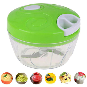 Easy Manual Hand Pull Speedy Chopper Green Home & Kitchen