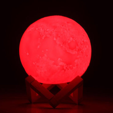 3D Moon Lamp Touch Control Colors Home & Kitchen