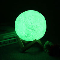 3D Moon Lamp Touch Control Colors Home & Kitchen