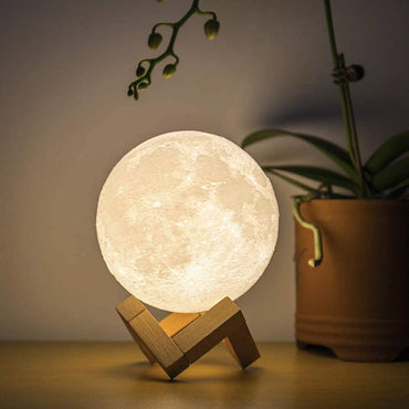 3D Moon Lamp Touch Control Colors Home & Kitchen