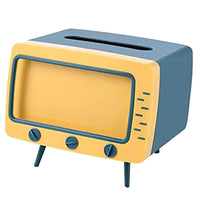 Creative Tv Tissue Box Dispenser Storage Napkin Case With Mobile Phone Holder Home & Kitchen