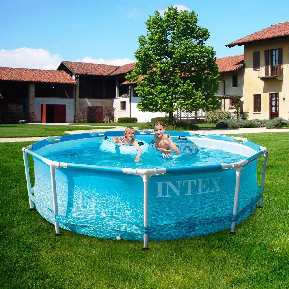 Frame Only Pool (NET) BEACHSIDE METAL FRAME POOL ROUND with Filter Pump