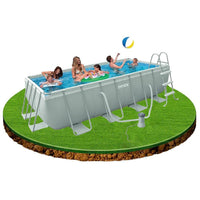 Intex 28350 Ultra Quadra Mini Frame Pool Set Including Cartridge Filter System 2006 Litres/hour With