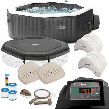Intex Pure Spa Bubble Jet and Salt Water System  201 x 71 cm - Karout Online -Karout Online Shopping In lebanon - Karout Express Delivery 