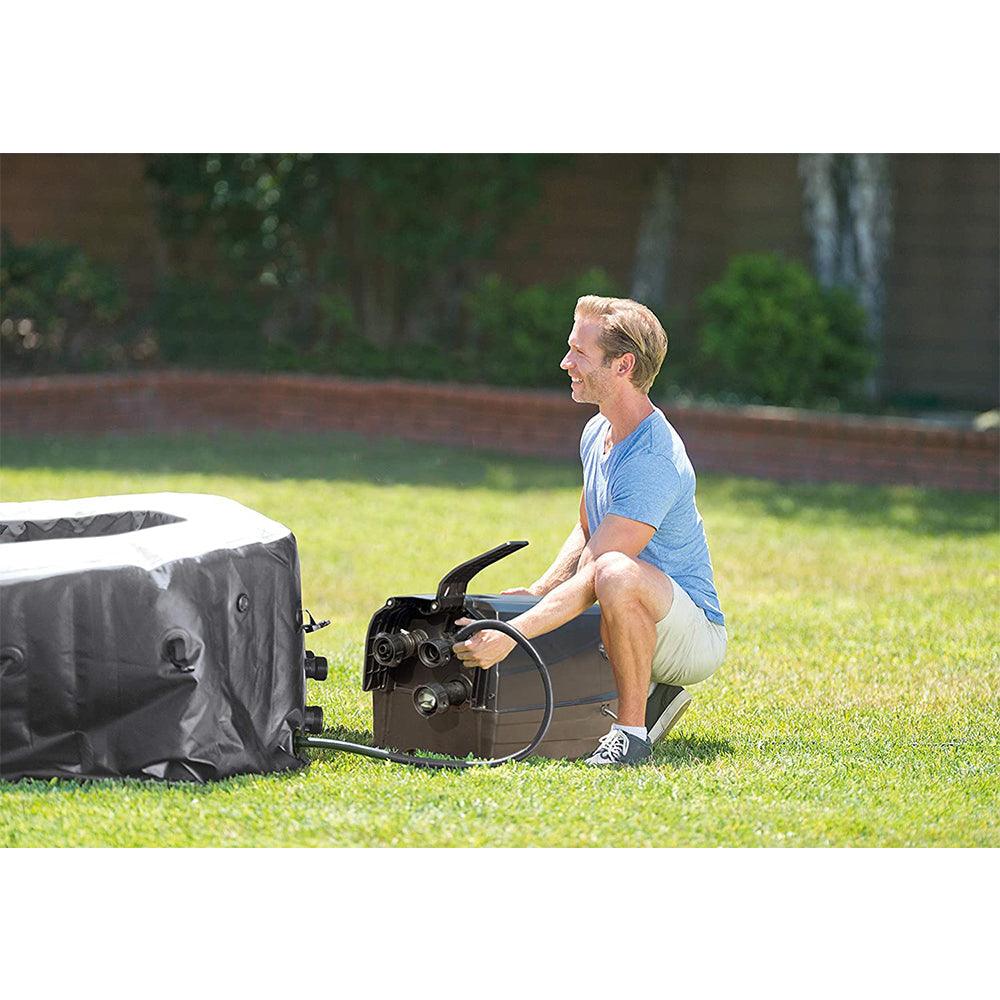 (NET)Intex Inflatable Pure Spa Jet Bubble Deluxe Pool 6 pr 218 x 71cm
