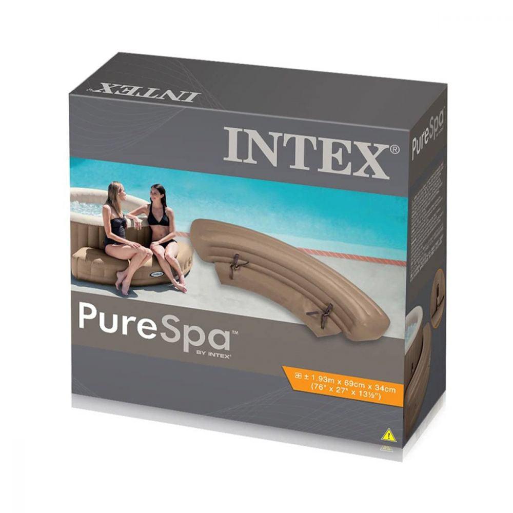 INTEX 28507 SPA Inflatable Bench Round - Beige 1.93 X 0.69 X 0.34 m - Karout Online -Karout Online Shopping In lebanon - Karout Express Delivery 