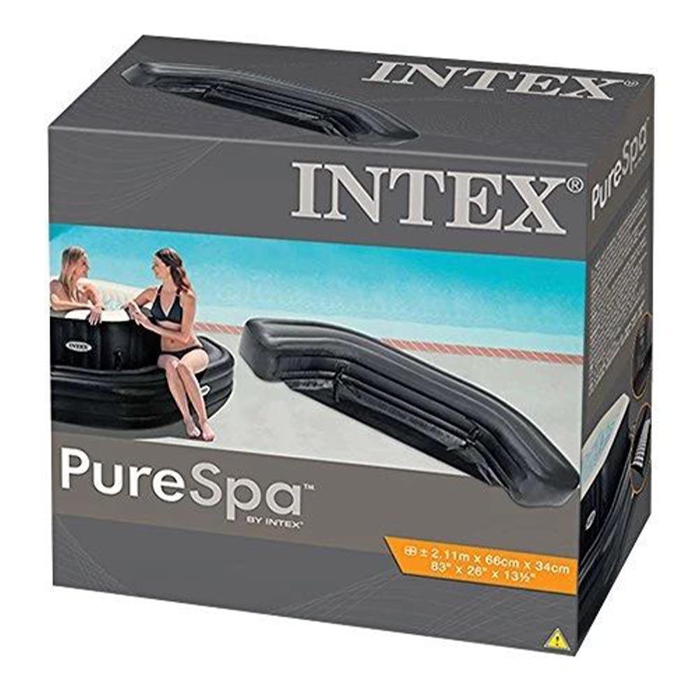 INTEX 28510 SPA Inflatable Bench Octagon - Black 2.11 X 0.66 X 0.34M - Karout Online -Karout Online Shopping In lebanon - Karout Express Delivery 