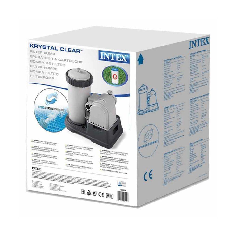 Intex 28634 Krystal Clear Filter Pump 2,500gal per hour for pools up to 24ft - Karout Online -Karout Online Shopping In lebanon - Karout Express Delivery 