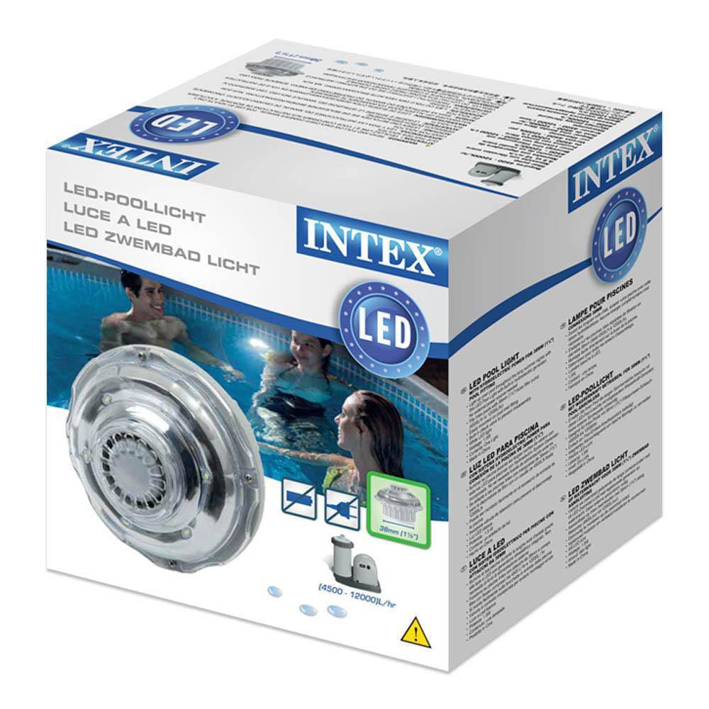 Intex Led Pool Light with Hydroelectric Power for 1.5" (38mm) pool Fitting - Karout Online -Karout Online Shopping In lebanon - Karout Express Delivery 