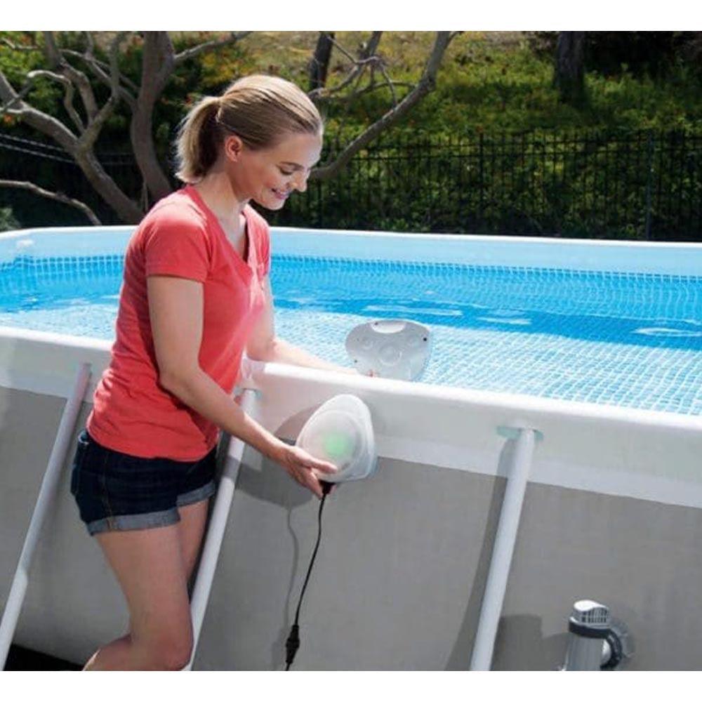 (NET)Intex Magnetic LED Pool-Wall Light 230V (Inside & Outside Lights)