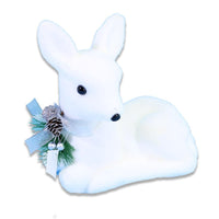 Christmas Foam White Siting Gazelle.