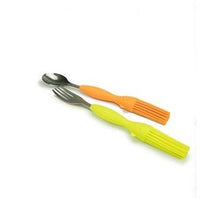 Pranky Baby  Set Of Hairy Kids Silicone Utensil 2 Pcs