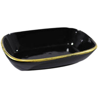 YAKUT Small Black Porcelain Bowl - Karout Online -Karout Online Shopping In lebanon - Karout Express Delivery 