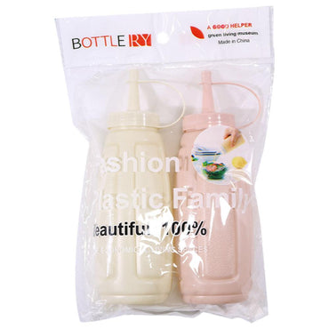 Plastic Ketchup Bottle (2 Pcs) - Karout Online -Karout Online Shopping In lebanon - Karout Express Delivery 