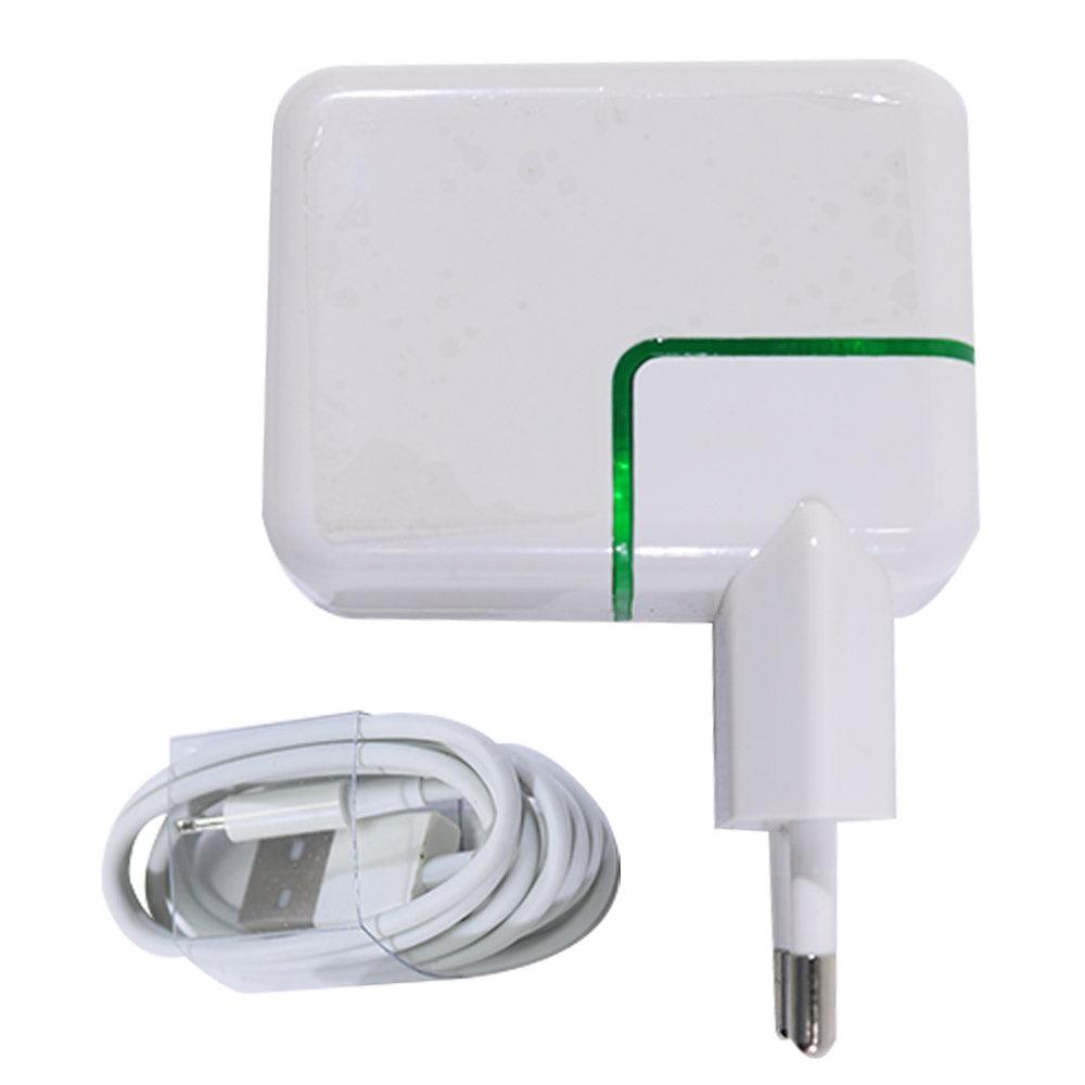 10W Charger 2 USB Power Adapter With IOS Cable - Karout Online -Karout Online Shopping In lebanon - Karout Express Delivery 