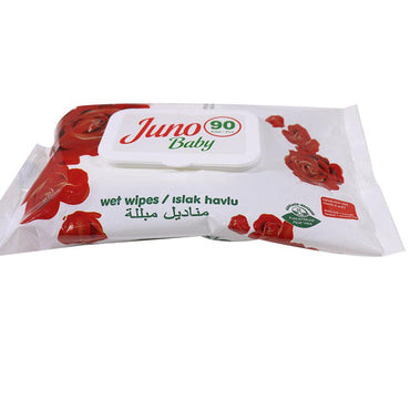 Juno Baby Wet Wipes 90 Pcs - Karout Online -Karout Online Shopping In lebanon - Karout Express Delivery 