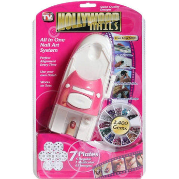 Hollywood Nails All in One Nail Art System - Karout Online -Karout Online Shopping In lebanon - Karout Express Delivery 
