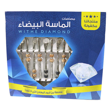 White Diamond Mate Lollipop Set (12 Pcs) - Karout Online -Karout Online Shopping In lebanon - Karout Express Delivery 