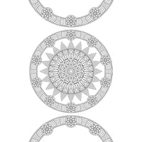 Pegasus Mini Adult Colouring Pad - Mandala