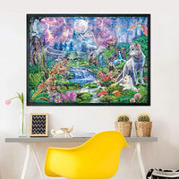Clementoni Forest Animals in Moon Light 3000 pieces - Karout Online -Karout Online Shopping In lebanon - Karout Express Delivery 