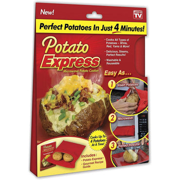 Potato Express Microwave Potato Cooker, Perfect Potatoes in 4 minutes - Karout Online -Karout Online Shopping In lebanon - Karout Express Delivery 