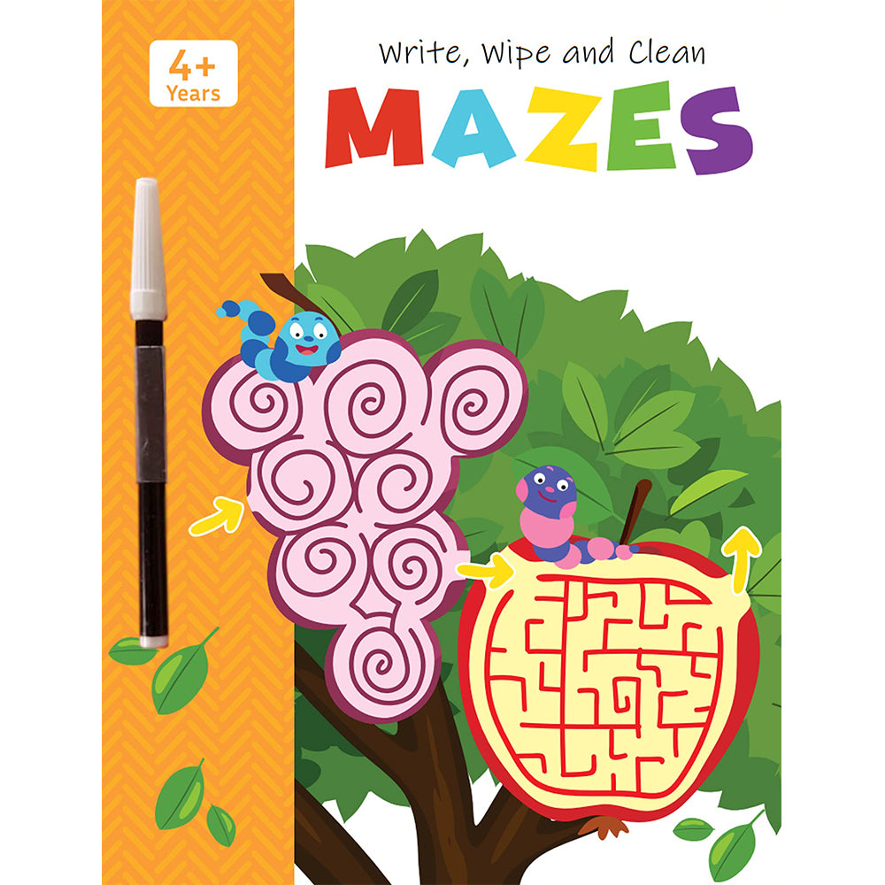 Pegasus Mazes - Write, Wipe and Clean Book