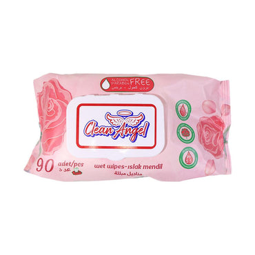 Clean Angel Wet Wipes 90 Pcs - Karout Online -Karout Online Shopping In lebanon - Karout Express Delivery 