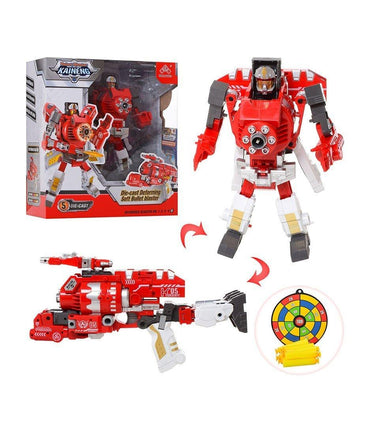 DIE-CAST Transformer soft bullet gun.