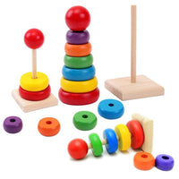 Wooden Rainbow Tower 2407-1 Toys & Baby