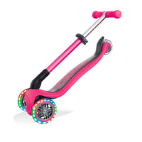 Globber Junior Foldable Scooter Lights Fuchsia - Karout Online -Karout Online Shopping In lebanon - Karout Express Delivery 