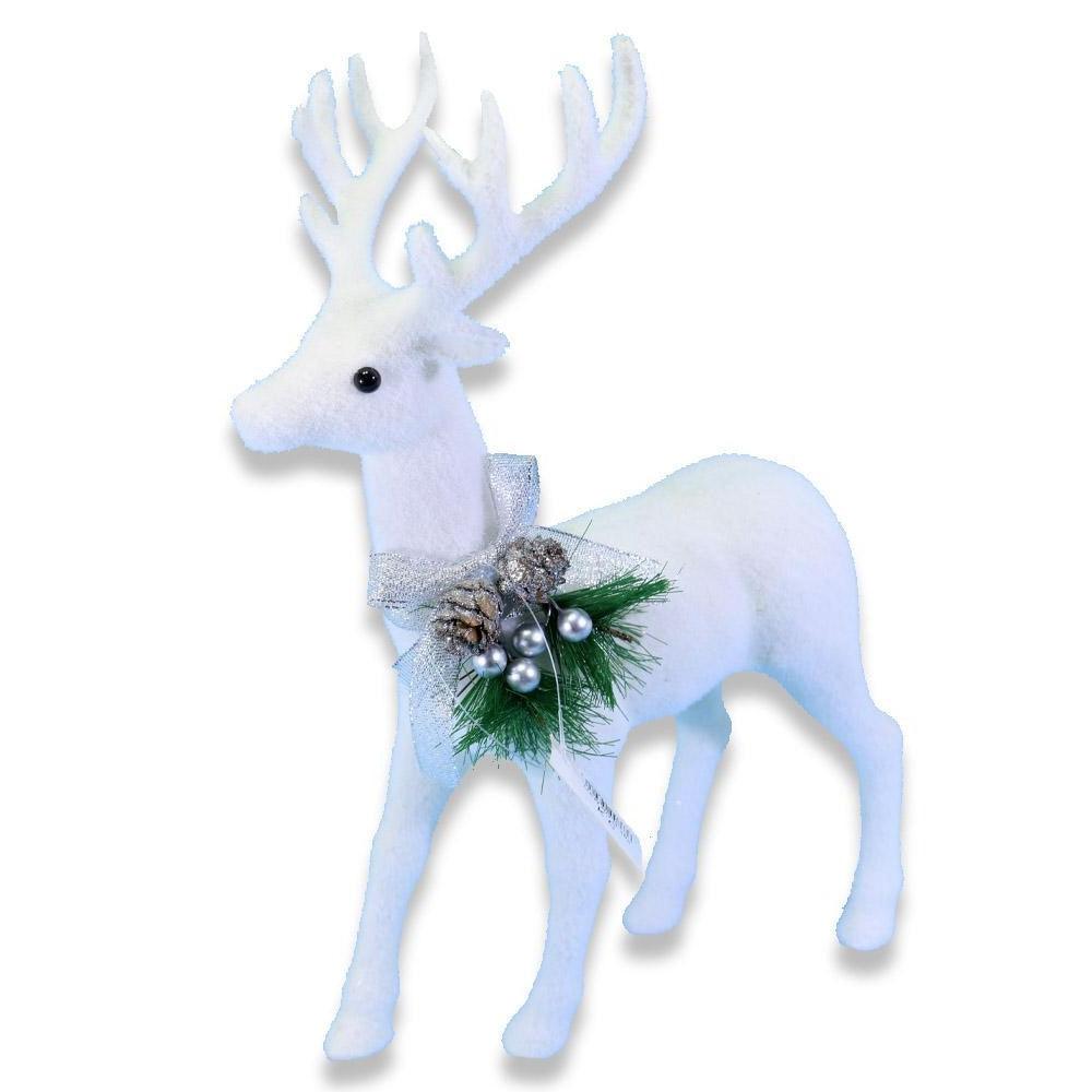 Christmas Small Foam Standing Gazelle / Q-767 - Karout Online -Karout Online Shopping In lebanon - Karout Express Delivery 