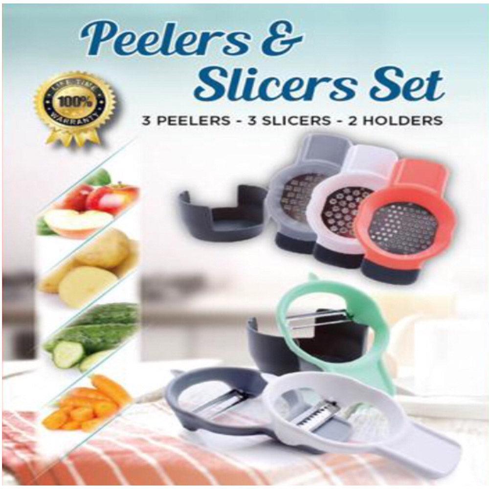 Colored Peelers & Slicers Set - Karout Online -Karout Online Shopping In lebanon - Karout Express Delivery 