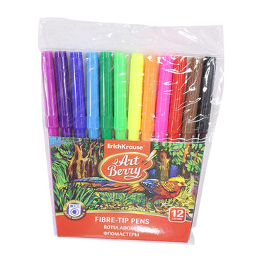 Fibre-tip pens ArtBerry  Super Washable 12 colors - Karout Online -Karout Online Shopping In lebanon - Karout Express Delivery 