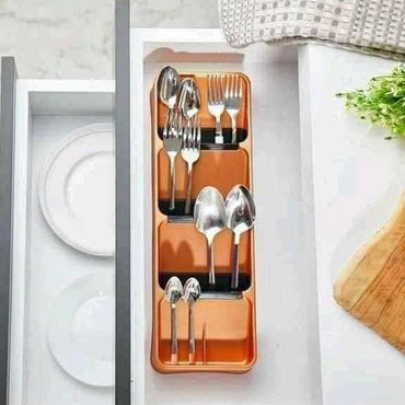 Tableware Organizer Spoon Fork Kitchen Storage Box - Karout Online -Karout Online Shopping In lebanon - Karout Express Delivery 