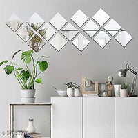 (NET) Acrylic Mirror Wall Sticker Modern Tile Adhesive  Mirror for Wall Decor / 23FK029