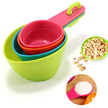 Measuring Cups  Set 4 Pcs  Kitchen Tool Scoop / 22FK091 - Karout Online -Karout Online Shopping In lebanon - Karout Express Delivery 