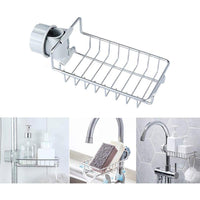 Faucet Storage Rack Hanging Sink Sponge Holder for Bathroom & Kitchen / 22FK066 - Karout Online -Karout Online Shopping In lebanon - Karout Express Delivery 