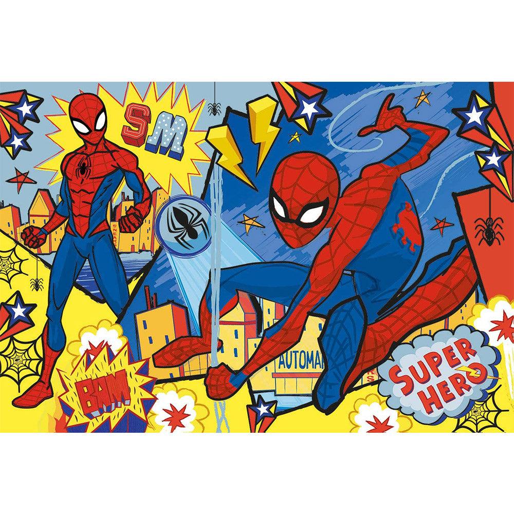 Clementoni Maxi  Spider-Man Supercolor 24 pcs Puzzle - Karout Online -Karout Online Shopping In lebanon - Karout Express Delivery 
