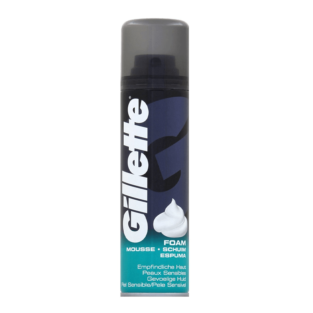 Gillette 200 ml Sensitive Shaving Foam.