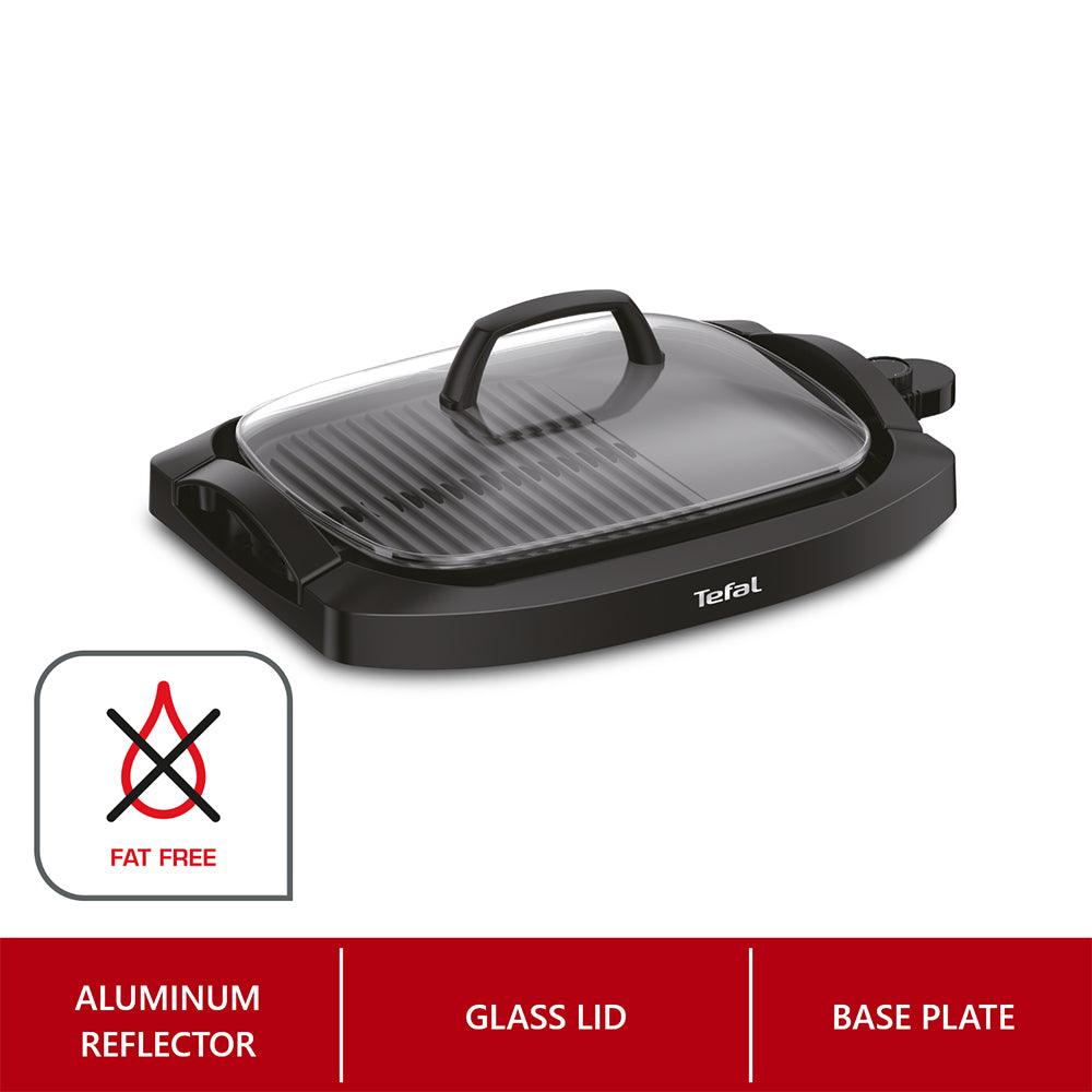 Tefal Health Multi Grill Plancha + Lid 2000W / CB6A0827 - Karout Online -Karout Online Shopping In lebanon - Karout Express Delivery 