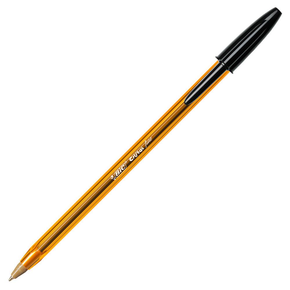 Bic Cristal Fine Ball Pen 0.8mm Black - Karout Online -Karout Online Shopping In lebanon - Karout Express Delivery 