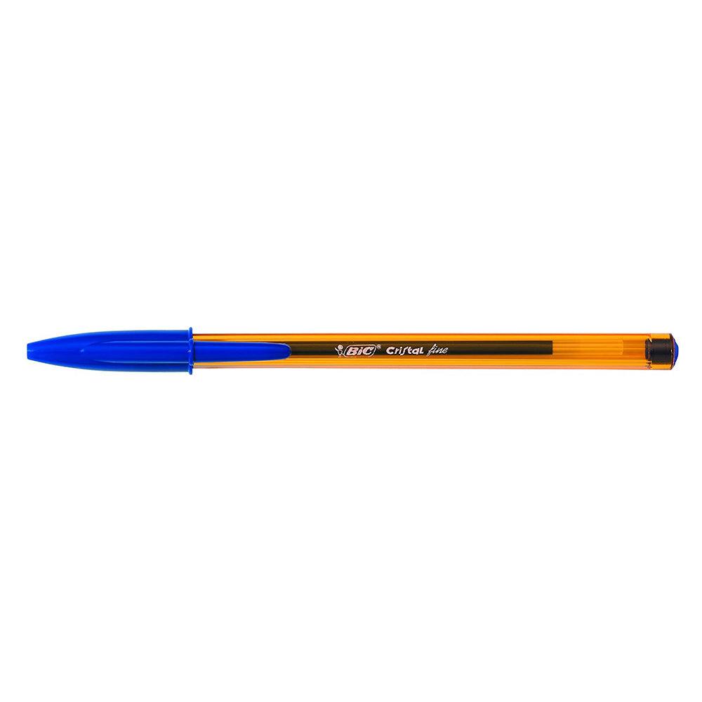 Bic Cristal Fine Ball Point Pen Blue 0.8mm / 4 Pieces - Karout Online -Karout Online Shopping In lebanon - Karout Express Delivery 