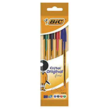 Bic Cristal Fine Ballpoint Pen / 4 Colors - Karout Online -Karout Online Shopping In lebanon - Karout Express Delivery 