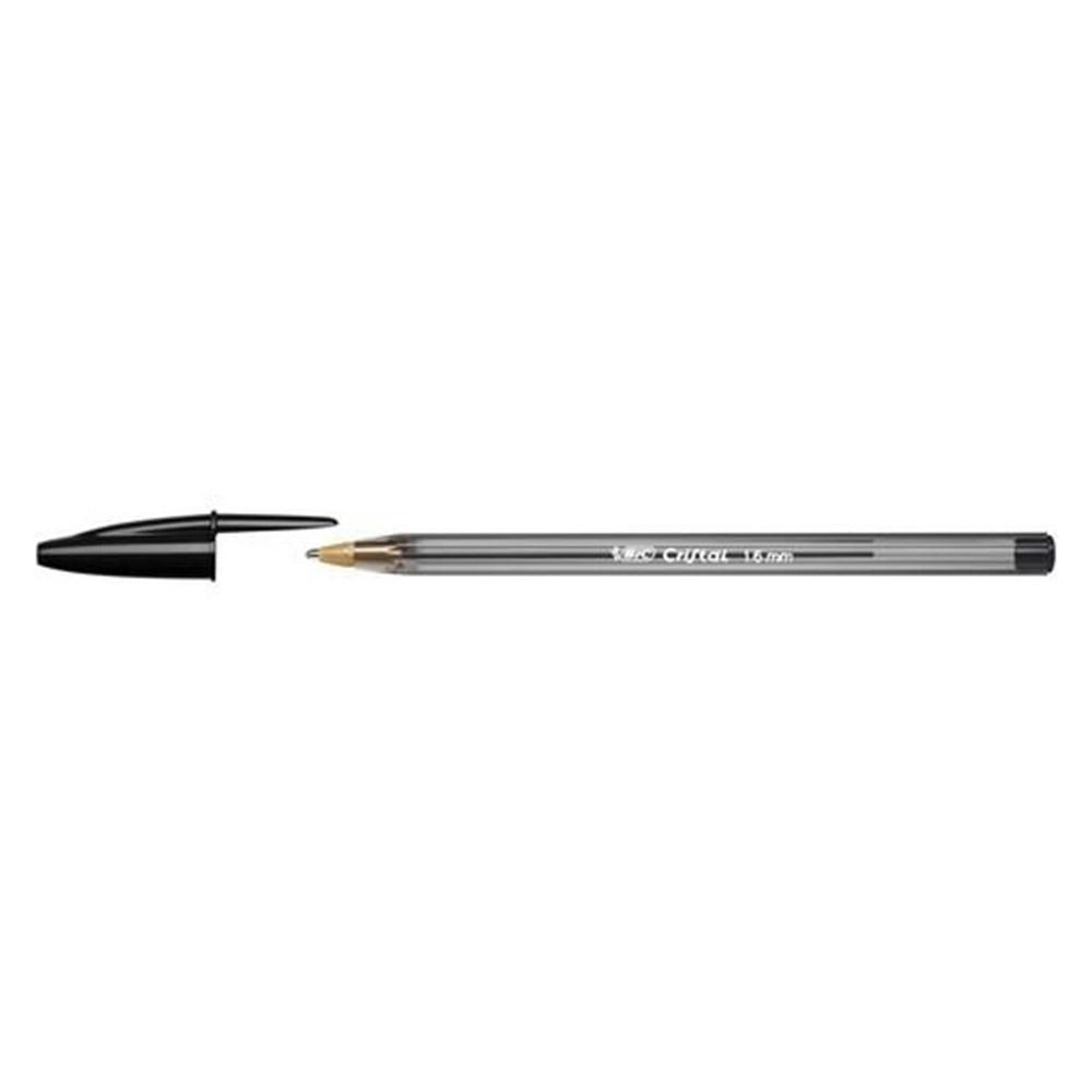 Bic Cristal Large Ballpoint Pen 1.6mm Black (Pack of 50) - Karout Online